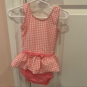 Ruffle Butts Pink Gingham Bathing Suit
